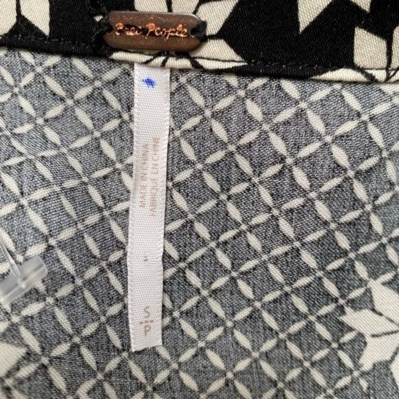 Free People Miki Dress in Black Combo Size Small NWOT - Picture 10 of 12